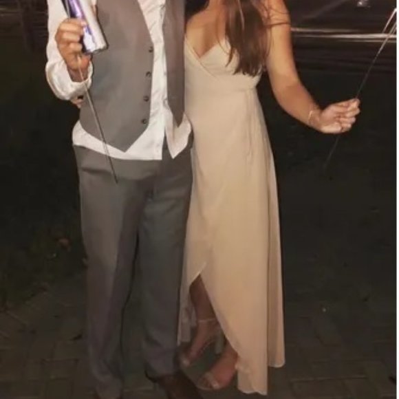 High-Low Maxi Wrap Dress - Picture 9 of 10